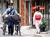 Police officer and maiko Mameyuri