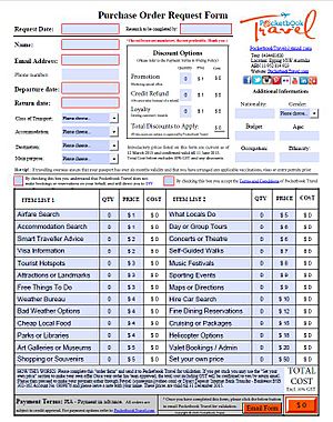 Purchase Order Request Form