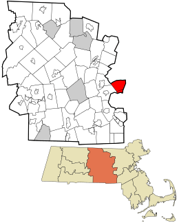 Location in Worcester County and the state of Massachusetts.