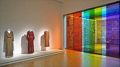 1968-1970 Yves Saint Laurent designs; (Musée national d'art moderne, Paris)