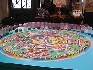 Amazing sand mandala