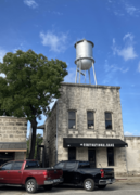 Bandera water tower and bank