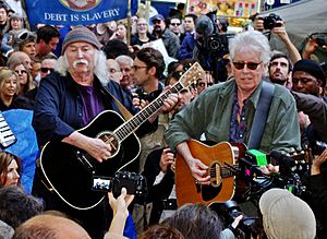 David Crosby Graham Nash Occupy Wall Street 2011 Shankbone