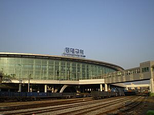 Dongdaegu station below wide