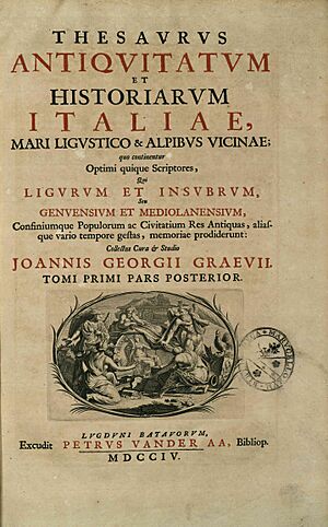 Graevius - Thesaurus antiquitatum et historiarum Italiae, 1704 - 2112073 F