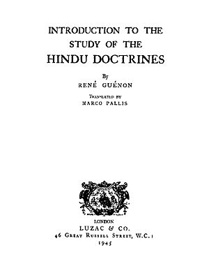 Introduction to the Study of the Hindu Doctrines