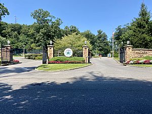 The entrance to the Park at East Hills on August 25, 2021.