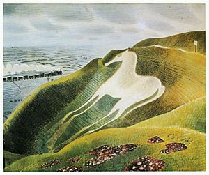 Ravilious - the-westbury-horse-c-1939