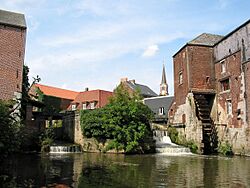 The Arenberg watermills on the river Senne