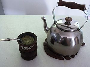 Tomando mate...