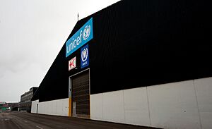 UNICEF world warehouse gate