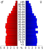 USA Grundy County, Tennessee.csv age pyramid