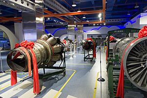 Aircraft engines in Beijing Air and Space Museum