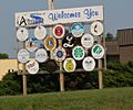 Amherst Wisconsin Welcome Sign