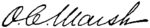 Appletons' Marsh Othniel Charles signature.png