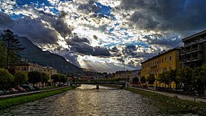 Bad Ischl and Traun River