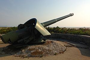 Battery Gunnison barbette gun