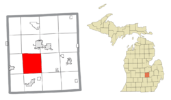 Location within Shiawassee County