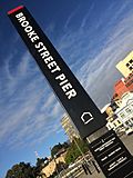 Brooke Street Pier vertical sign