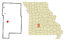 Location of Buffalo, Missouri