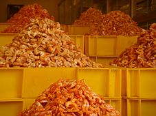 Dried shrimp for sale in Saigon