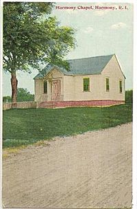 Harmony Chapel Cemetery on U.S. Route 44 around the start of the 20th century