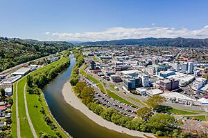 Lower Hutt from the air, (Catalan) 2024