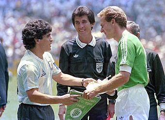 Maradona and Rummenigge