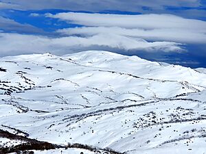 Mount Kosciuszko with snow