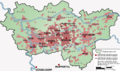 Ruhr area-map