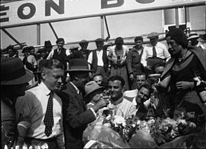 Sommer and Chinetti at the 1932 24 Hours of Le Mans