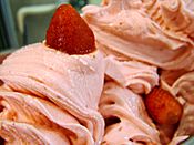 Strawberry Ice Cream with Strawberries 01