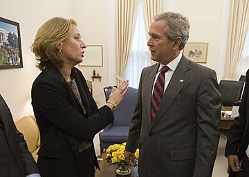 Tzipi Livni George Bush