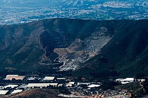 Aerial view of Guadalope Quarry in Brisbane, California