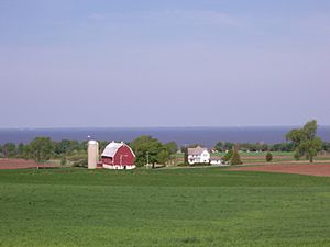 CalumetCountyFarmlandOverlookingLakeWinnebago