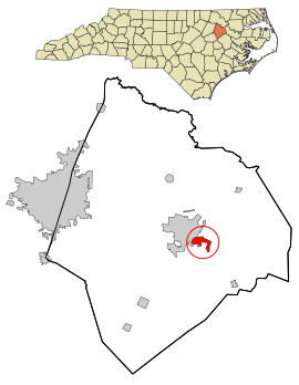 Location in Edgecombe County and the state of North Carolina.