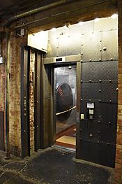 Elevator to MLB.com office in Chelsea Market, New York City