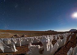 Icy Penitents on Chajnantor