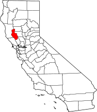 Location in the state of California