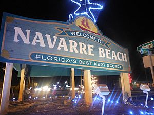 NavarreBeachSignChristmas