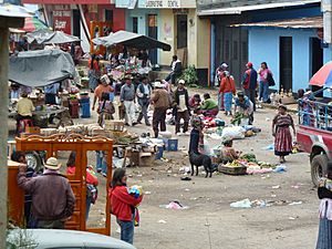 Market scene in Palestina