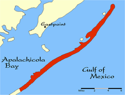 Map of St. George Island