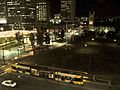 Tram and bus at Victoria Square, Adelaide