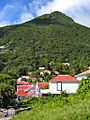 Windwardside Village with Mount Scenery