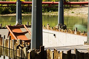 Yukon Striker, underwater tunnel opening