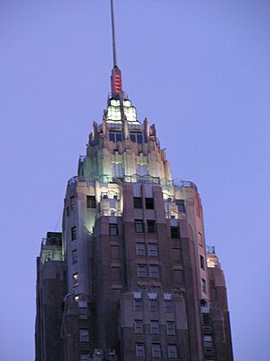 AIG New York building at dusk