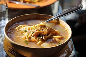 A bowl of Thukpa