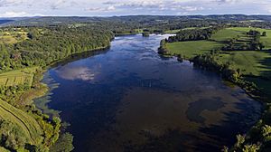 Bontecou Lake aerial overview