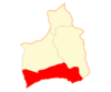 Map of Camarones commune in Arica and Parinacota Region