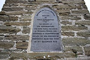 Covenanters monument detail